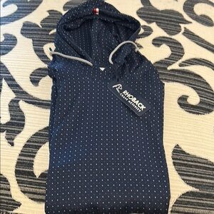 Rhoback Navy Polka Dot Hoodie